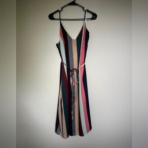 Multicolor Striped Women's Dress